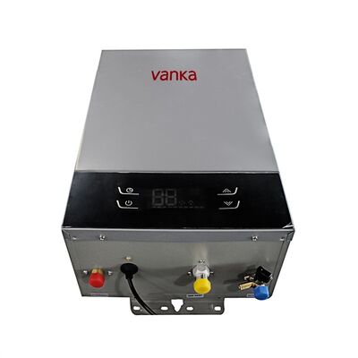 Ванная комната, газовый водонагреватель 12 л, термостатический, автоматическое управление