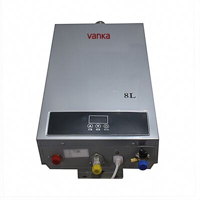 Переносной газовый проточный водонагреватель на пропане 8 л с термостатическим управлением, настенный