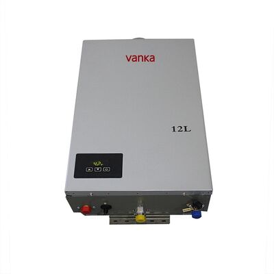 Цифровой газовый водонагреватель 12L для помещений Сильный выхлоп Тихая работа Экономия энергии на отоплении по требованию