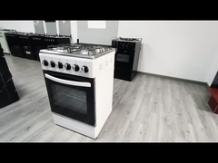 4 Газовая печь с конвекционным грилем и стеклянной стойкой для домашнего использования