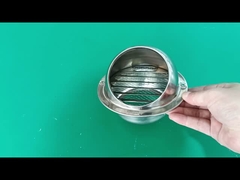 Нержавеющая сталь Круглый стенный вентиляционный решетка крышка дождепроницаемый ветропроницаемый выхлопный вентилятор