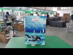 Стеклянное зеркальное газовое водонагреватель без резервуара 10 л с медным теплообменником